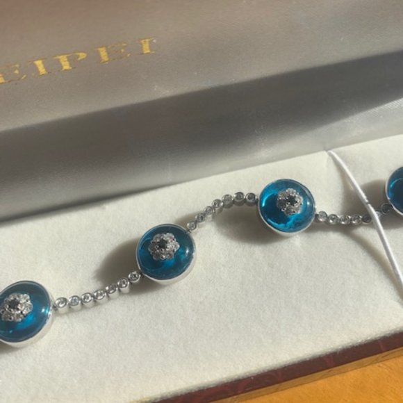 Lorraine Schwartz Style Diamond Evil Eye Bracelet - Picture 3 of 5